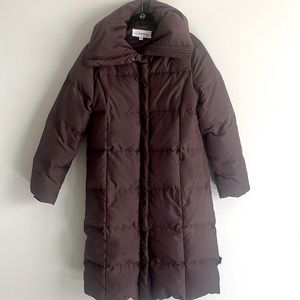 Calvin Klein quilted long down puffer coat